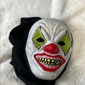 Creepy Clown Mask with Hood